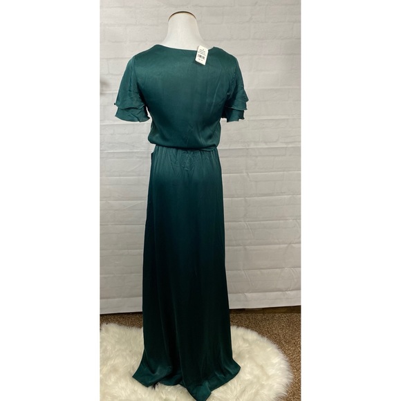Show Me Your MuMu Michelle Maxi Dress Size XS Emerald Green - Picture 4 of 8